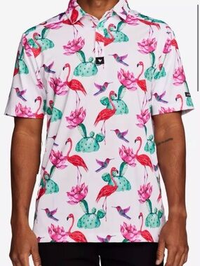 Bad Birdie Flock With Me Golf Polo shirt